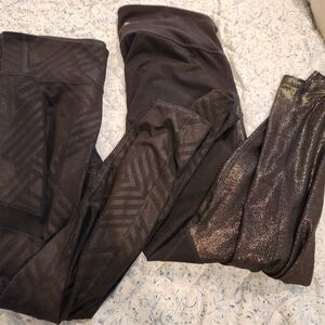 Black and Gold Patterned Leggings